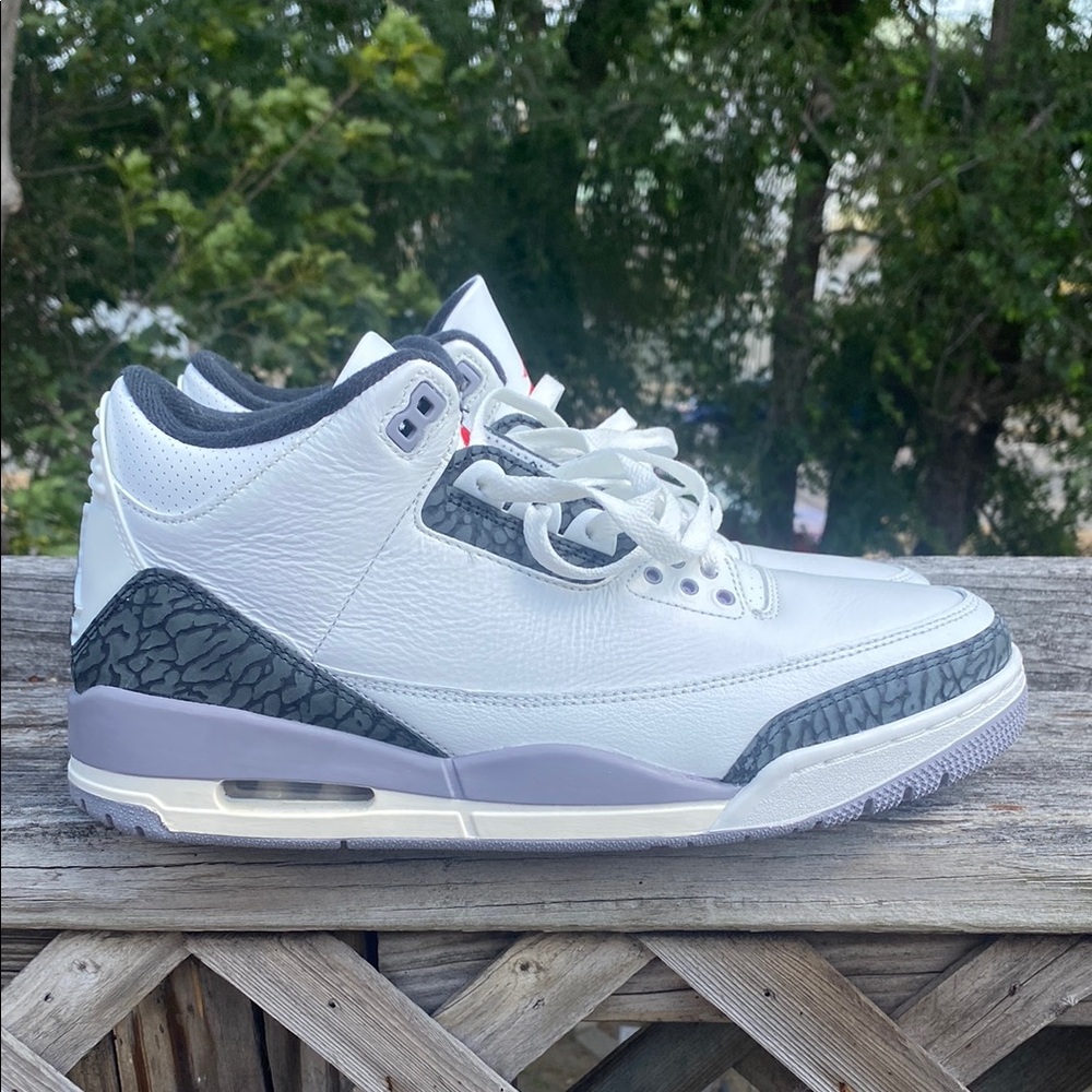 Jordan 3 White and Black Sneakers Size 10.5 
(No Box)